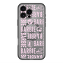 スリムプロテクションプレミアムケース with MagSafe［ Barbie - ロゴパターン3 - クリア ］