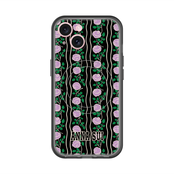 スリムプロテクションプレミアムケース with MagSafe［ ANNA SUI - ROSE STRIPE ］
