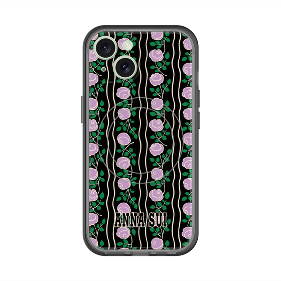 スリムプロテクションプレミアムケース with MagSafe［ ANNA SUI - ROSE STRIPE ］