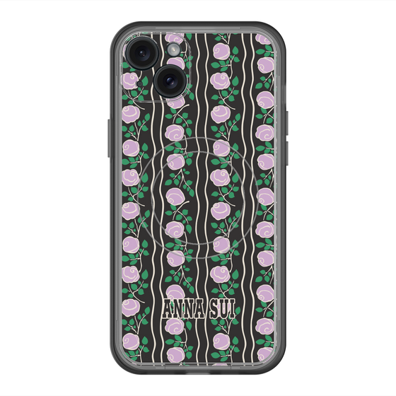 スリムプロテクションプレミアムケース with MagSafe［ ANNA SUI - ROSE STRIPE ］