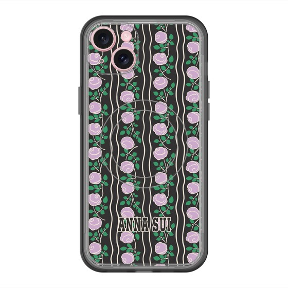 スリムプロテクションプレミアムケース with MagSafe［ ANNA SUI - ROSE STRIPE ］