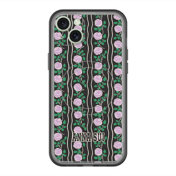 スリムプロテクションプレミアムケース with MagSafe［ ANNA SUI - ROSE STRIPE ］
