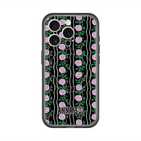 スリムプロテクションプレミアムケース with MagSafe［ ANNA SUI - ROSE STRIPE ］