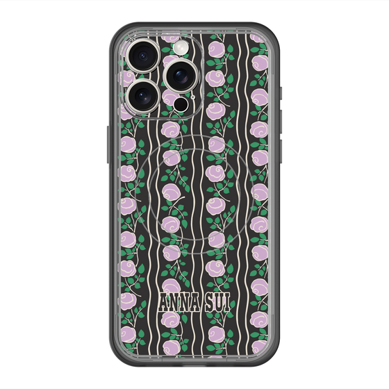 スリムプロテクションプレミアムケース with MagSafe［ ANNA SUI - ROSE STRIPE ］