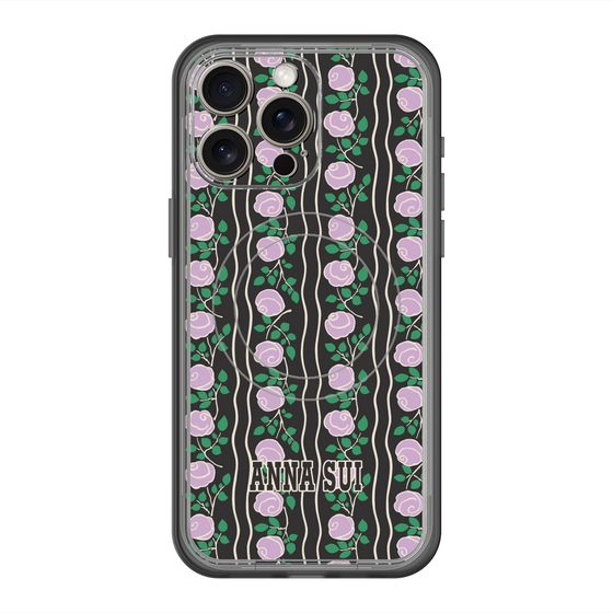 スリムプロテクションプレミアムケース with MagSafe［ ANNA SUI - ROSE STRIPE ］