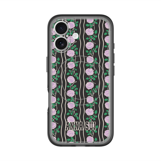 スリムプロテクションプレミアムケース with MagSafe［ ANNA SUI - ROSE STRIPE ］