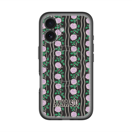 スリムプロテクションプレミアムケース with MagSafe［ ANNA SUI - ROSE STRIPE ］
