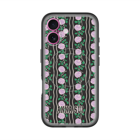 スリムプロテクションプレミアムケース with MagSafe［ ANNA SUI - ROSE STRIPE ］