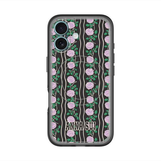 スリムプロテクションプレミアムケース with MagSafe［ ANNA SUI - ROSE STRIPE ］