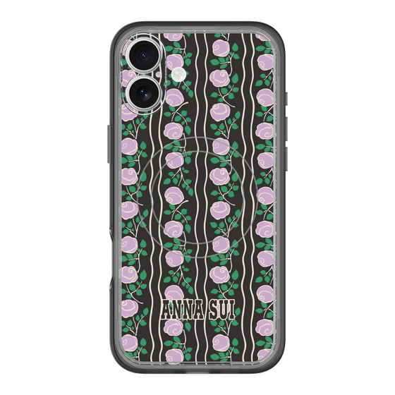 スリムプロテクションプレミアムケース with MagSafe［ ANNA SUI - ROSE STRIPE ］