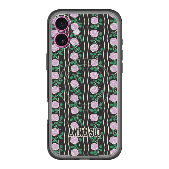 スリムプロテクションプレミアムケース with MagSafe［ ANNA SUI - ROSE STRIPE ］