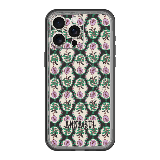 スリムプロテクションプレミアムケース with MagSafe［ ANNA SUI - ROSE CAMEO ］