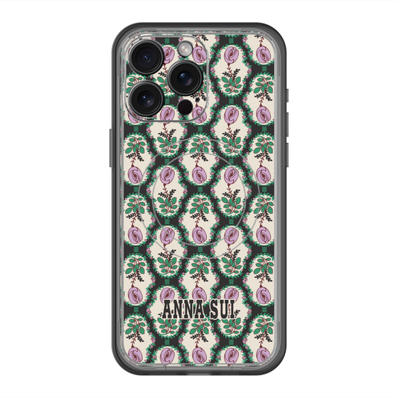 スリムプロテクションプレミアムケース with MagSafe［ ANNA SUI - ROSE CAMEO ］