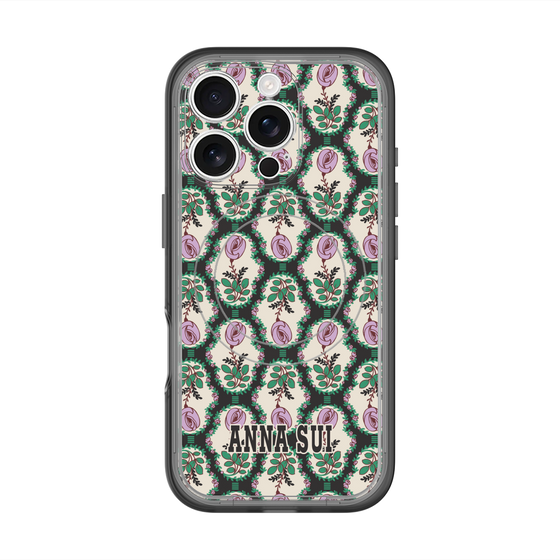 スリムプロテクションプレミアムケース with MagSafe［ ANNA SUI - ROSE CAMEO ］