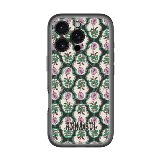 スリムプロテクションプレミアムケース with MagSafe［ ANNA SUI - ROSE CAMEO ］