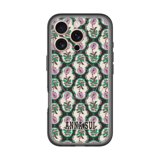スリムプロテクションプレミアムケース with MagSafe［ ANNA SUI - ROSE CAMEO ］