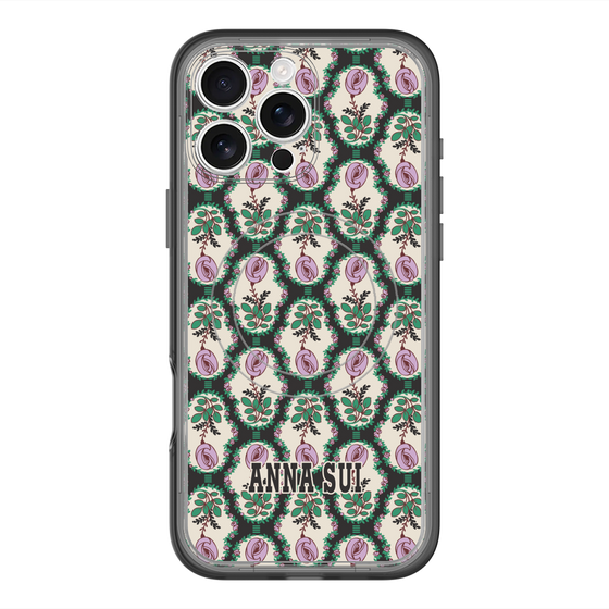 スリムプロテクションプレミアムケース with MagSafe［ ANNA SUI - ROSE CAMEO ］
