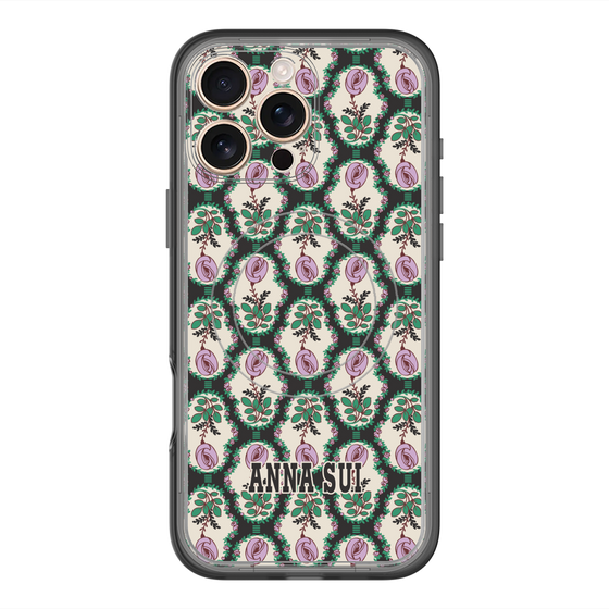 スリムプロテクションプレミアムケース with MagSafe［ ANNA SUI - ROSE CAMEO ］