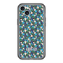 スリムプロテクションプレミアムケース with MagSafe［ ANNA SUI - HEARTS VINE - BLUE ］