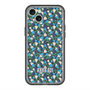 スリムプロテクションプレミアムケース with MagSafe［ ANNA SUI - HEARTS VINE - BLUE ］