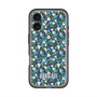 スリムプロテクションプレミアムケース with MagSafe［ ANNA SUI - HEARTS VINE - BLUE ］