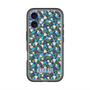 スリムプロテクションプレミアムケース with MagSafe［ ANNA SUI - HEARTS VINE - BLUE ］