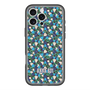 スリムプロテクションプレミアムケース with MagSafe［ ANNA SUI - HEARTS VINE - BLUE ］