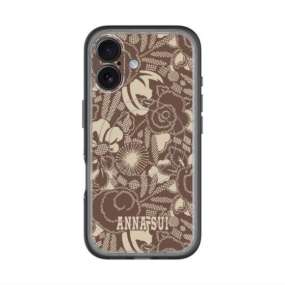 スリムプロテクションプレミアムケース with MagSafe［ ANNA SUI - STITCHED FLORAL ］