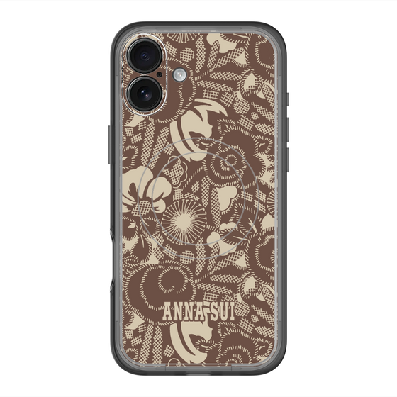 スリムプロテクションプレミアムケース with MagSafe［ ANNA SUI - STITCHED FLORAL ］