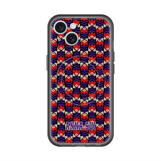 スリムプロテクションプレミアムケース with MagSafe［ ANNA SUI - TULIPS ］