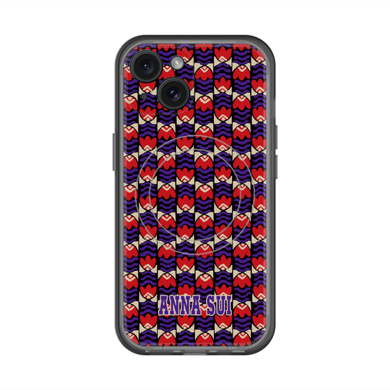 スリムプロテクションプレミアムケース with MagSafe［ ANNA SUI - TULIPS ］