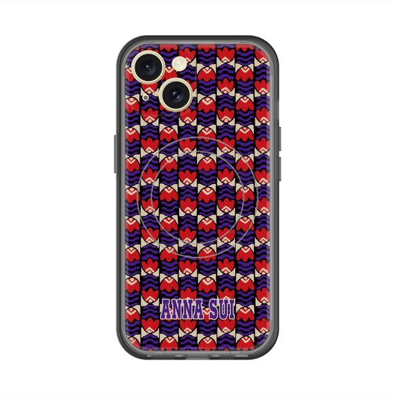 スリムプロテクションプレミアムケース with MagSafe［ ANNA SUI - TULIPS ］