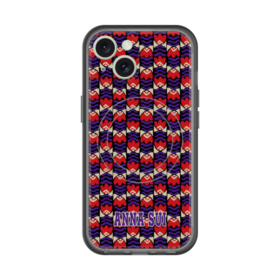 スリムプロテクションプレミアムケース with MagSafe［ ANNA SUI - TULIPS ］