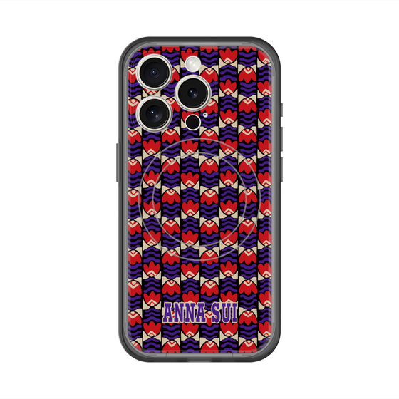 スリムプロテクションプレミアムケース with MagSafe［ ANNA SUI - TULIPS ］