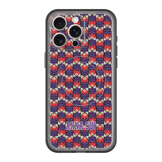 スリムプロテクションプレミアムケース with MagSafe［ ANNA SUI - TULIPS ］