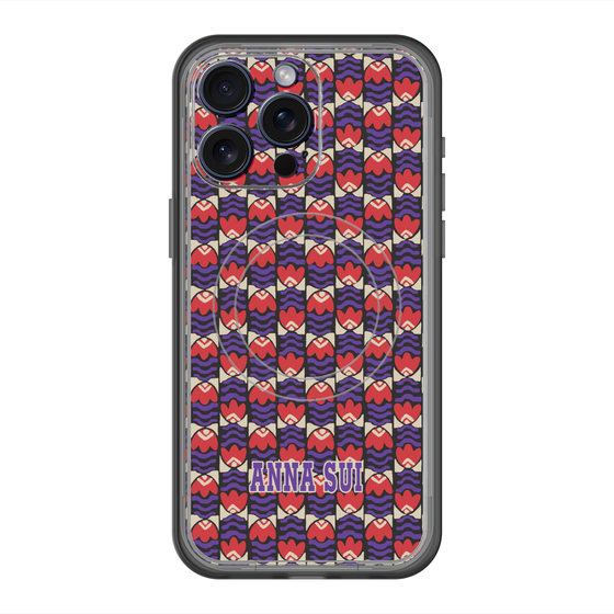 スリムプロテクションプレミアムケース with MagSafe［ ANNA SUI - TULIPS ］