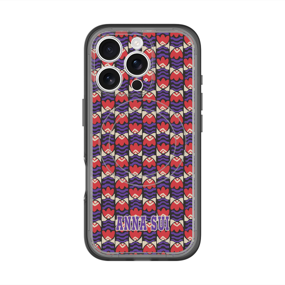 スリムプロテクションプレミアムケース with MagSafe［ ANNA SUI - TULIPS ］