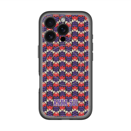 スリムプロテクションプレミアムケース with MagSafe［ ANNA SUI - TULIPS ］