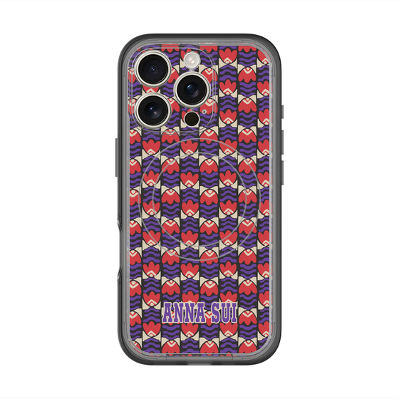 スリムプロテクションプレミアムケース with MagSafe［ ANNA SUI - TULIPS ］