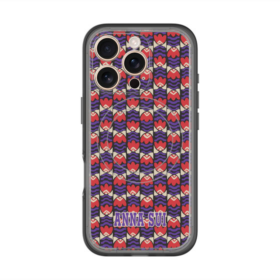 スリムプロテクションプレミアムケース with MagSafe［ ANNA SUI - TULIPS ］