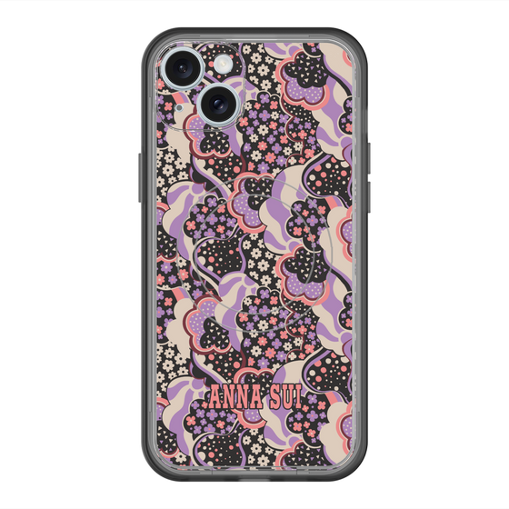 スリムプロテクションプレミアムケース with MagSafe［ ANNA SUI - WAVY CLOUDS ］