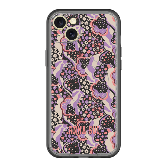 スリムプロテクションプレミアムケース with MagSafe［ ANNA SUI - WAVY CLOUDS ］