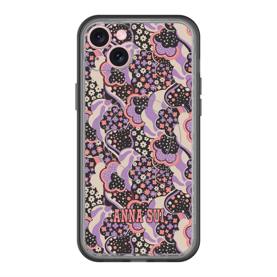 スリムプロテクションプレミアムケース with MagSafe［ ANNA SUI - WAVY CLOUDS ］