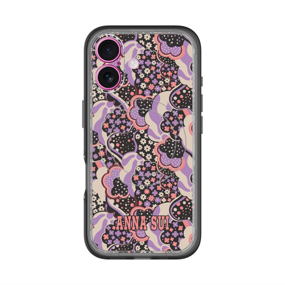 スリムプロテクションプレミアムケース with MagSafe［ ANNA SUI - WAVY CLOUDS ］