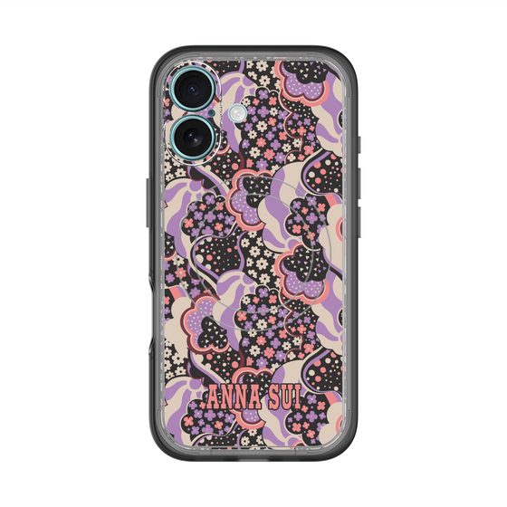 スリムプロテクションプレミアムケース with MagSafe［ ANNA SUI - WAVY CLOUDS ］