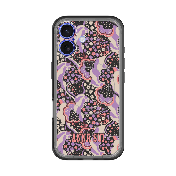 スリムプロテクションプレミアムケース with MagSafe［ ANNA SUI - WAVY CLOUDS ］