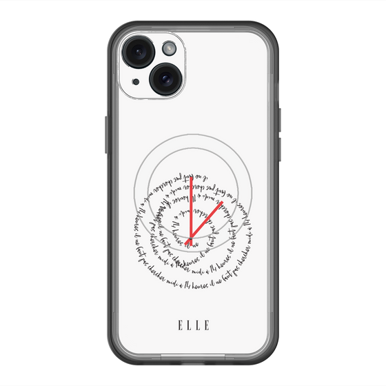 スリムプロテクションプレミアムケース with MagSafe［ ELLE - Do not look to 12 to 2 p.m. ］