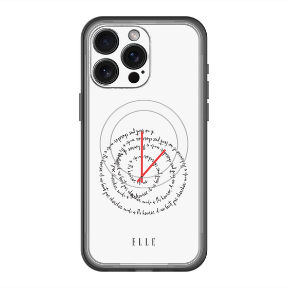 スリムプロテクションプレミアムケース with MagSafe［ ELLE - Do not look to 12 to 2 p.m. ］