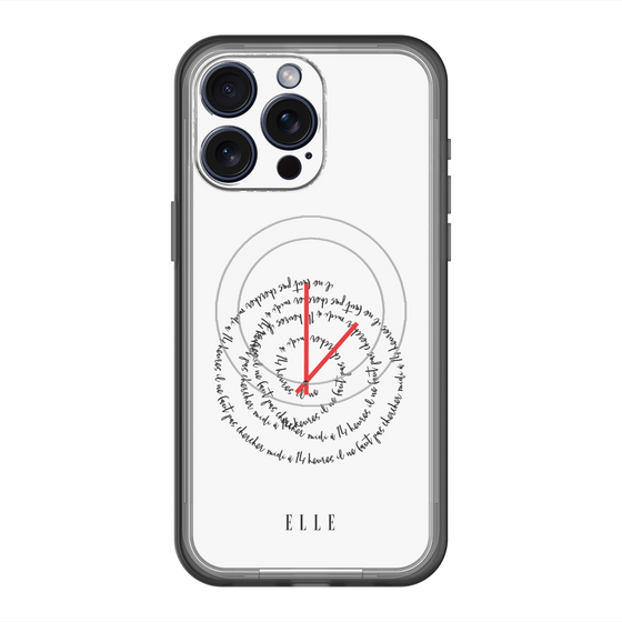 スリムプロテクションプレミアムケース with MagSafe［ ELLE - Do not look to 12 to 2 p.m. ］