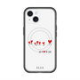 スリムプロテクションプレミアムケース with MagSafe［ ELLE - Let who love me follow me - ホワイト ］